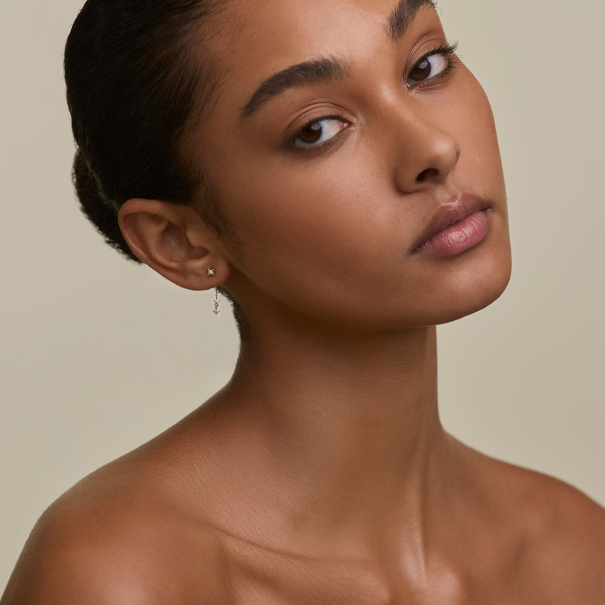 Cosmic Star Drop Studs Cracker in Gold-Astrid & Miyu
