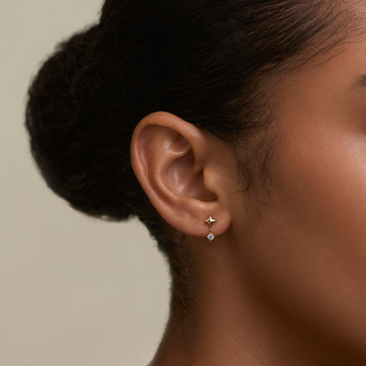 Cosmic Star Charm Studs Cracker in Gold-Astrid & Miyu