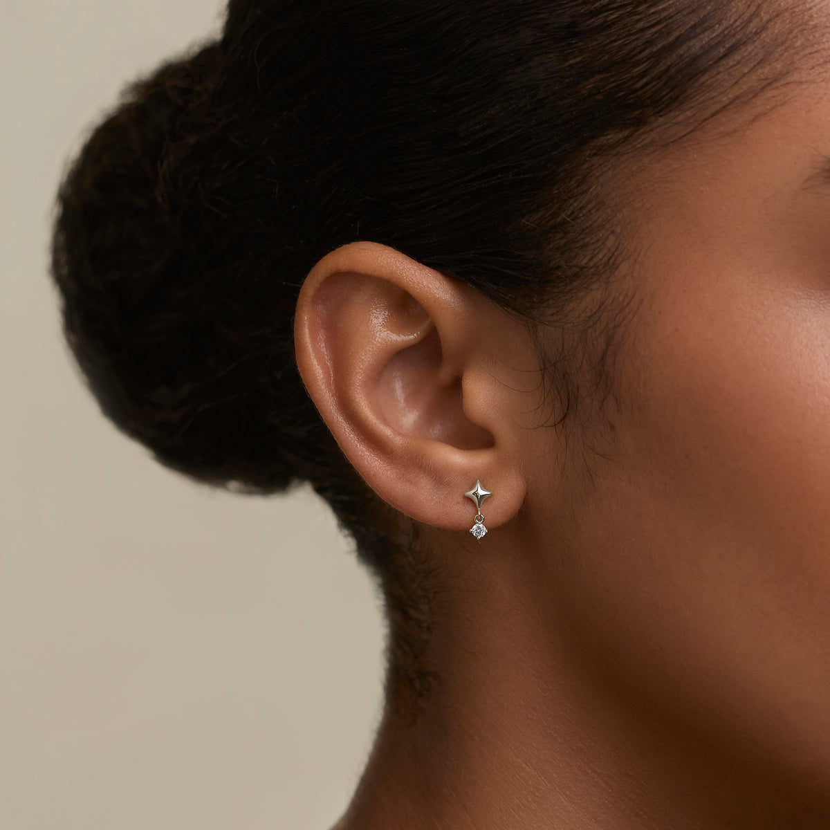 Cosmic Star Charm Studs Cracker in Silver-Astrid & Miyu