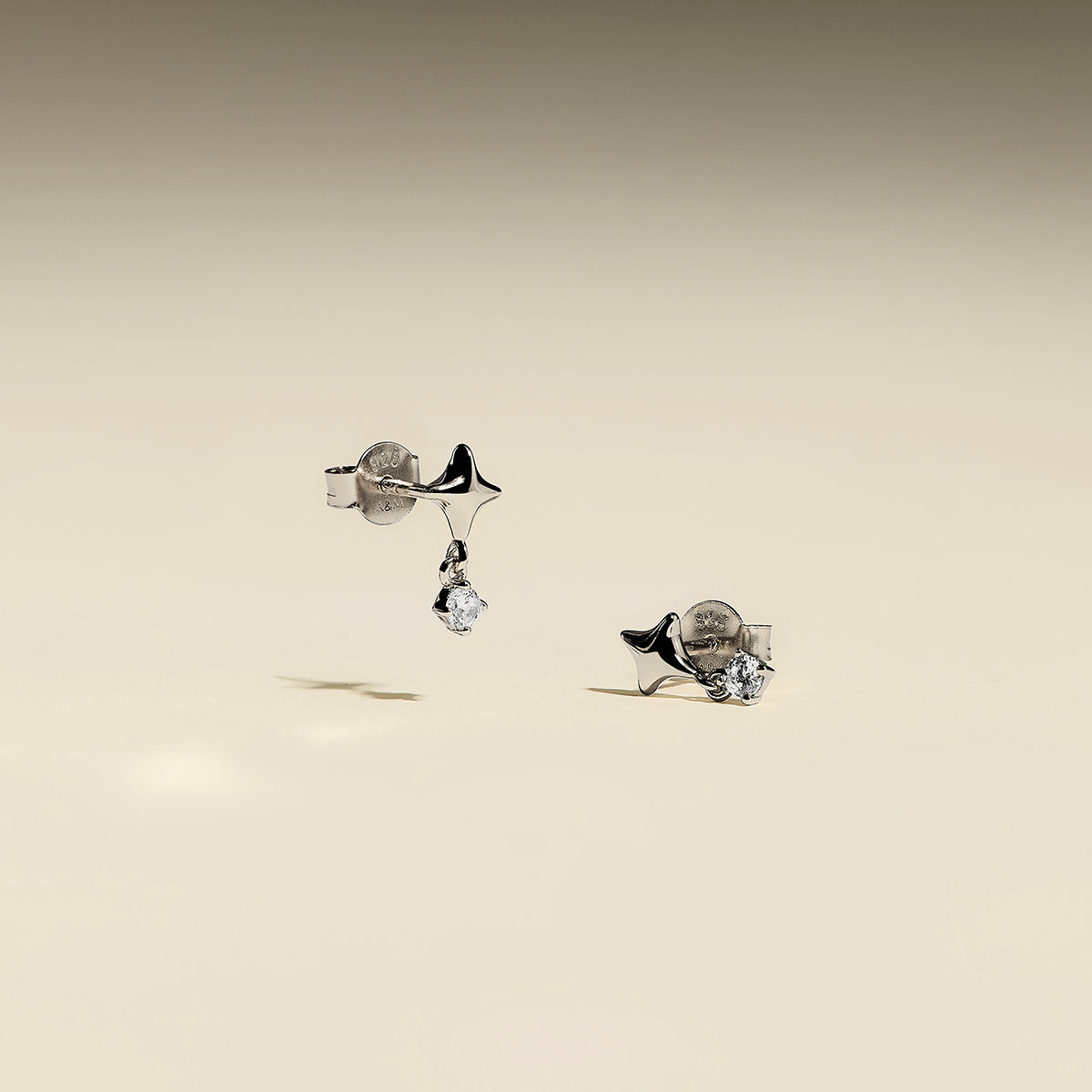 Cosmic Star Charm Studs Cracker in Silver-Astrid & Miyu