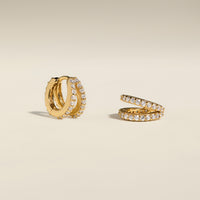 Illusion Crystal Huggies in Gold-Astrid & Miyu