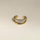 Illusion Crystal Ear Cuff in Gold-Astrid & Miyu