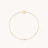 April White Topaz - Topaz Charm Bracelet in Solid Gold - Bracelet - Astrid & Miyu