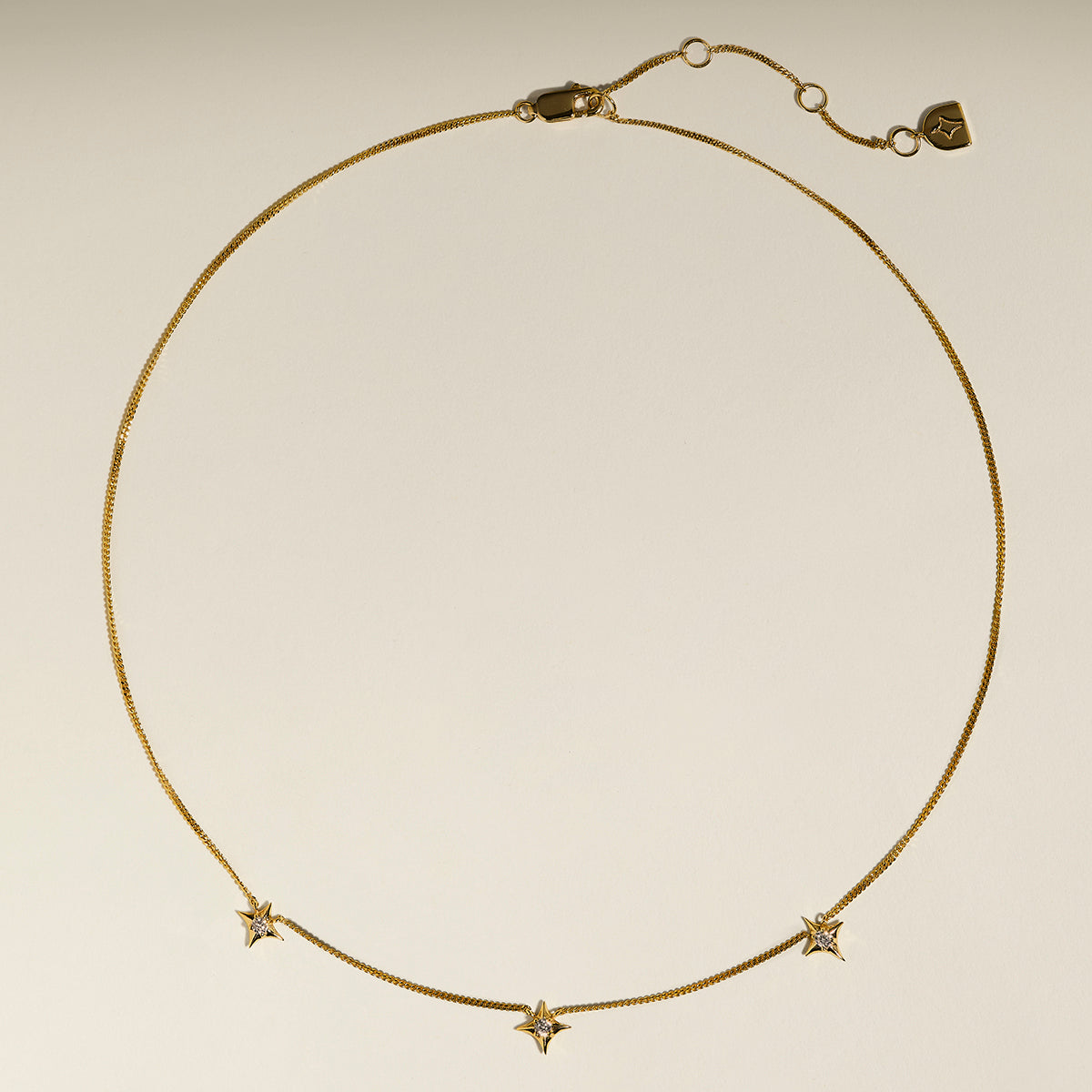 Cosmic Star Charm Necklace in Gold-Astrid & Miyu