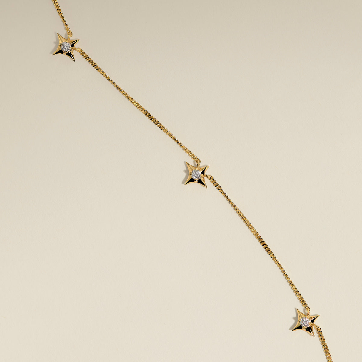 Cosmic Star Charm Necklace in Gold-Astrid & Miyu