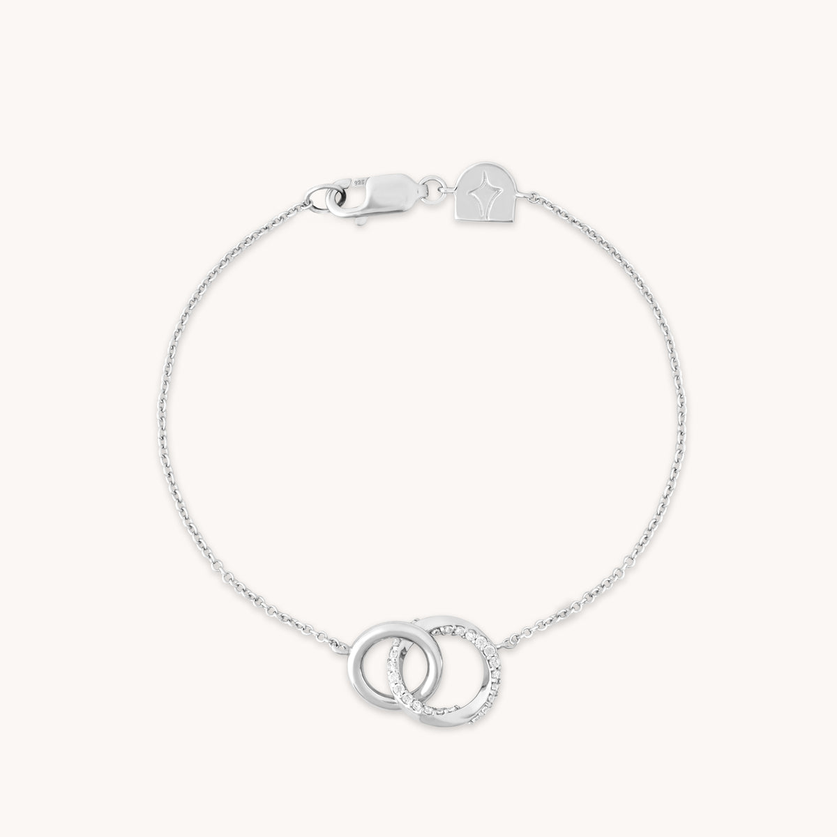 Bracelets - Orbit Crystal Bracelet in Silver - Chain Bracelet - Astrid & Miyu