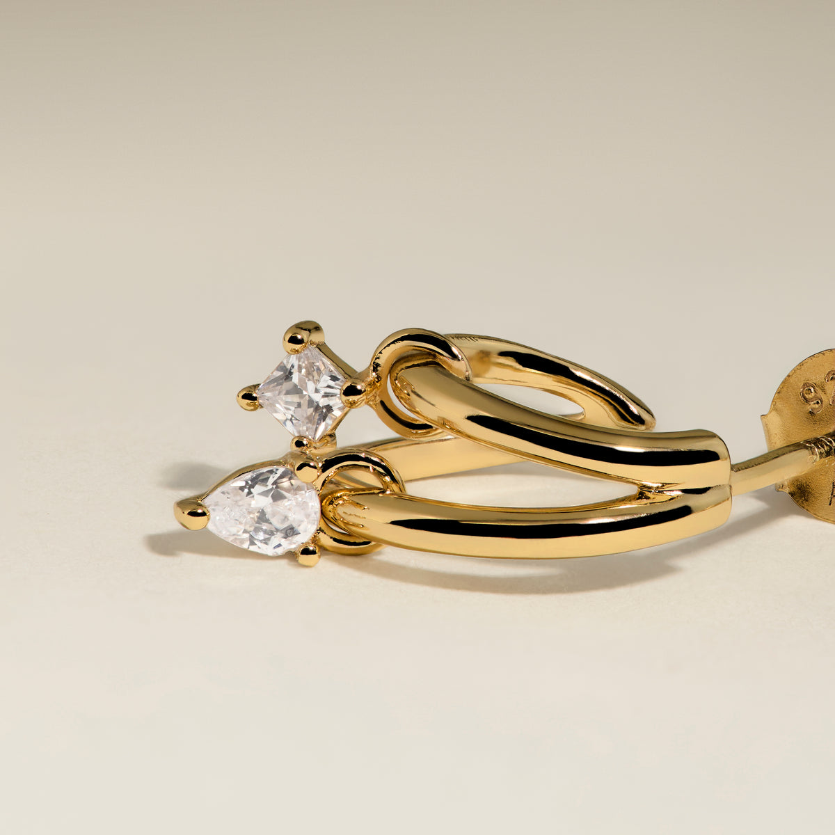 Celestial Crystal Huggies in Gold-Astrid & Miyu