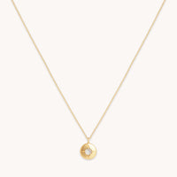 Birthstone Jewellery - October Opal Birthstone Necklace in Solid Gold - Pendant Necklace - Astrid & Miyu