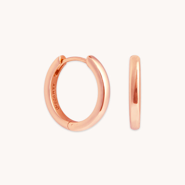 18k Rose Gold Plated Jewellery - Essential Small Hoops in Rose Gold - Hoop Earrings - Astrid & Miyu