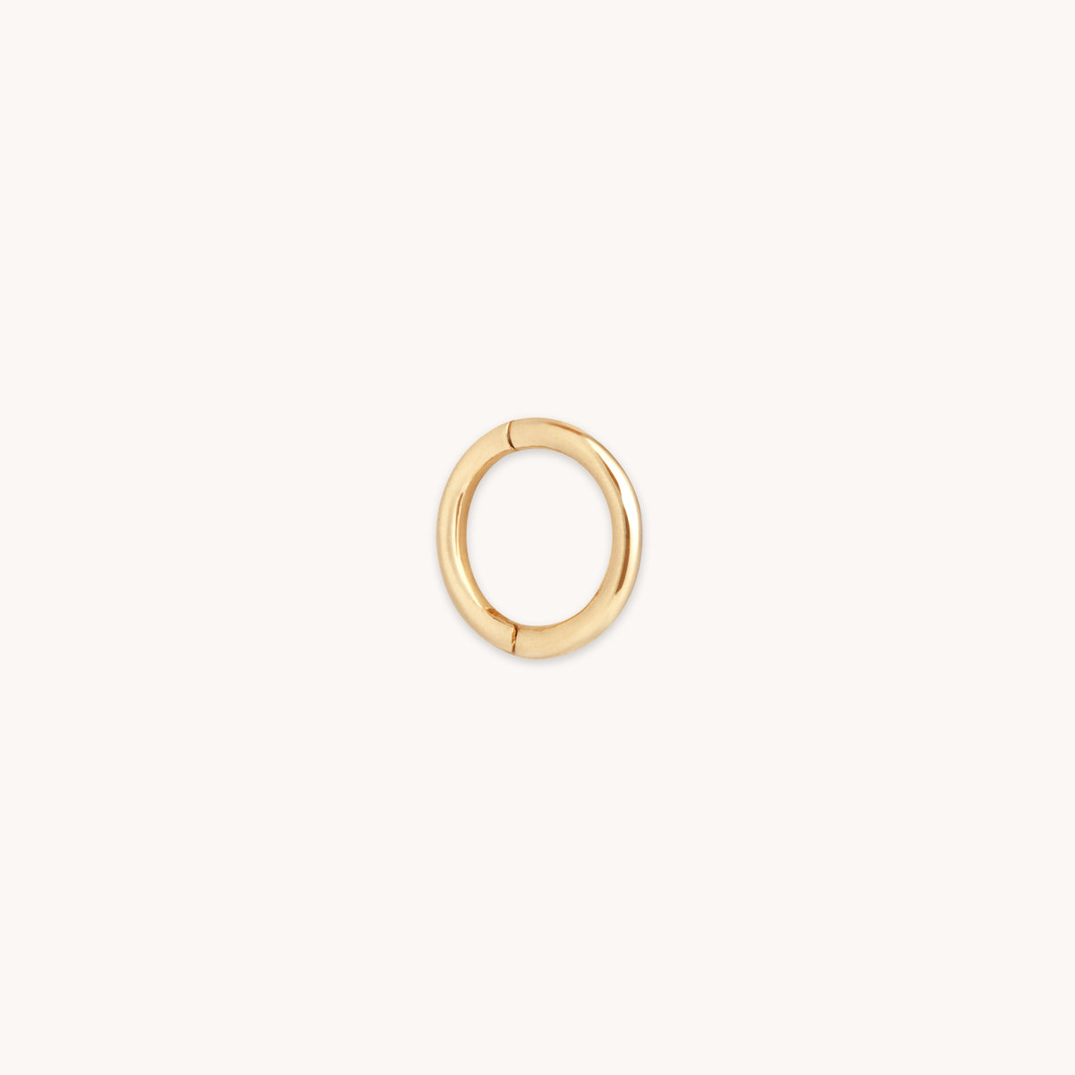 Earrings - Seamless Hoop 1mm in Solid Gold - Piercing Hoop - Astrid & Miyu