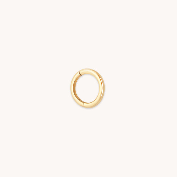 Earrings - Seamless Hoop 1.2mm in Solid Gold - - Astrid & Miyu