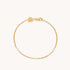 18k Gold Plated Jewellery - Navette Crystal Bracelet in Gold - Charm Bracelet - Astrid & Miyu