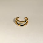 Illusion Essential Ear Cuff in Gold-Astrid & Miyu