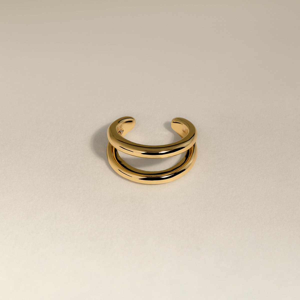Illusion Essential Ear Cuff in Gold-Astrid & Miyu