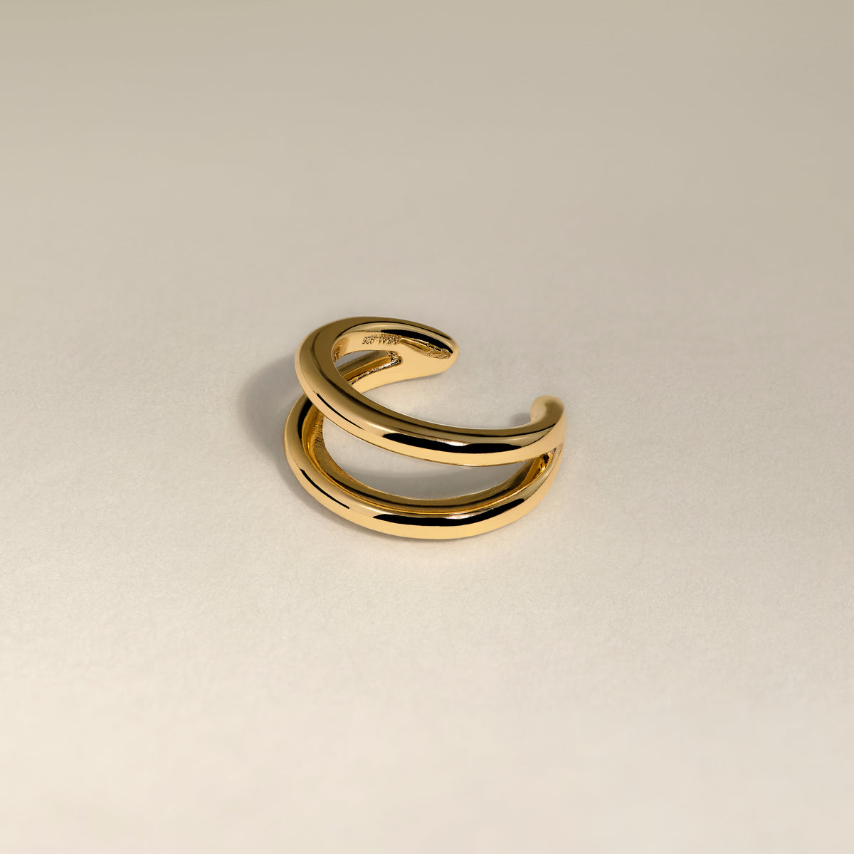 Illusion Essential Ear Cuff in Gold-Astrid & Miyu