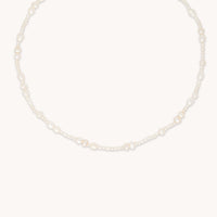 18k Gold Plated Jewellery - Serenity Pearl Beaded Necklace in Gold - Necklaces - Astrid & Miyu