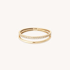April White Topaz - Illusion Topaz Band Ring in Solid Gold - Rings - Astrid & Miyu