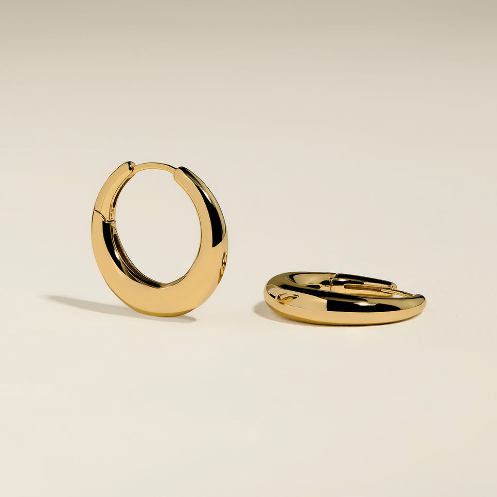 Dome Hoops in Gold-Astrid & Miyu