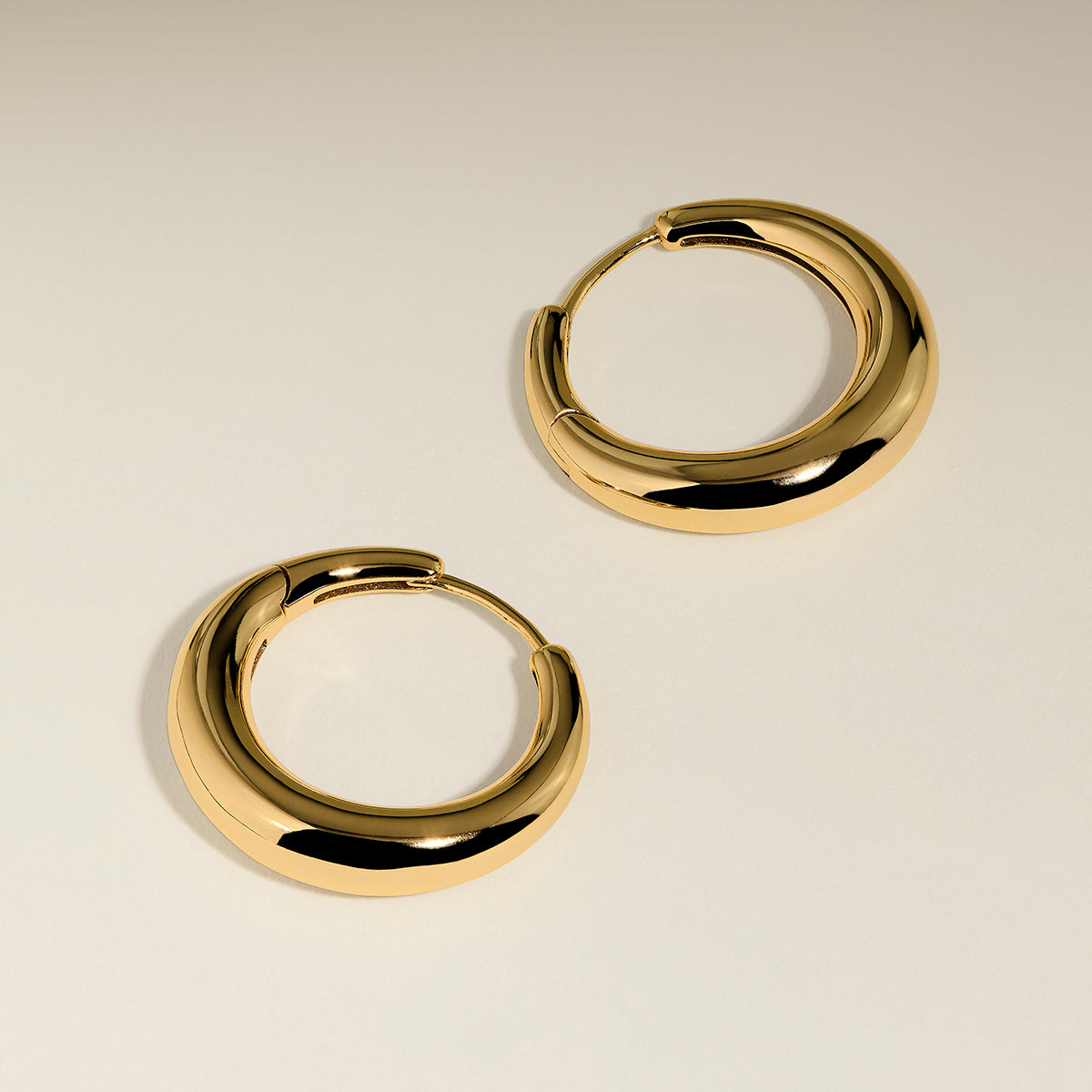 Dome Hoops in Gold-Astrid & Miyu