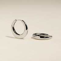 Dome Hoops in Silver-Astrid & Miyu