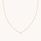 18k Gold Plated Jewellery - Essential Crystal Pendant Necklace in Gold - Necklaces - Astrid & Miyu