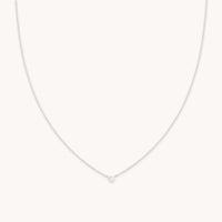 Essential Jewellery Collection - Essential Crystal Pendant Necklace in Silver - Necklaces - Astrid & Miyu
