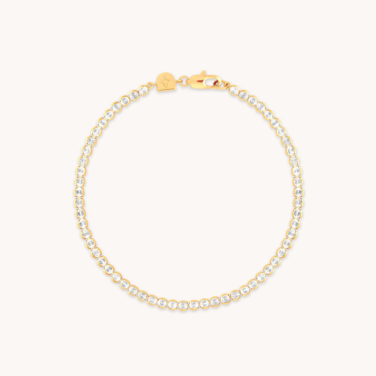 18k Gold Plated Jewellery - Gleam Bold Tennis Chain Bracelet in Gold - Chain Bracelet - Astrid & Miyu