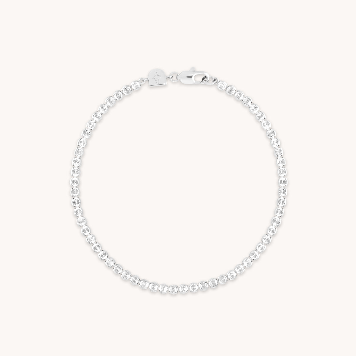 Bracelets - Gleam Bold Tennis Chain Bracelet in Silver - Chain Bracelet - Astrid & Miyu