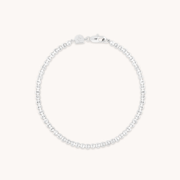 Bracelets - Gleam Bold Tennis Chain Bracelet in Silver - Chain Bracelet - Astrid & Miyu