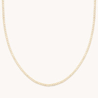 18k Gold Plated Jewellery - Gleam Tennis Chain Necklace in Gold - Chain Necklaces - Astrid & Miyu