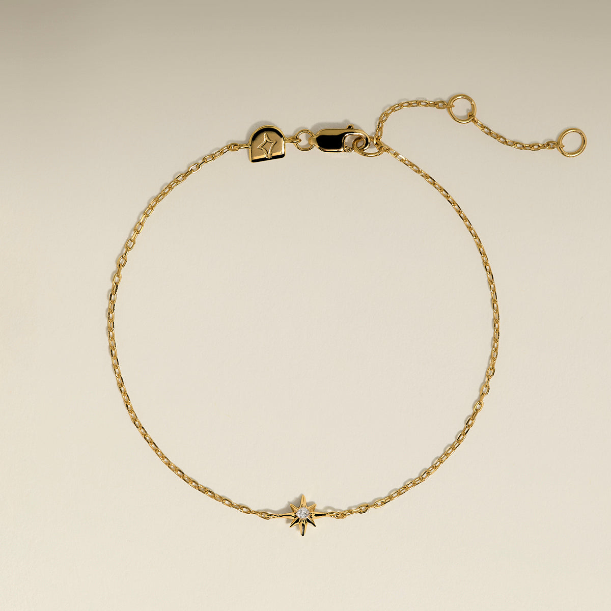 Shooting Star Charm Bracelet in Gold-Astrid & Miyu