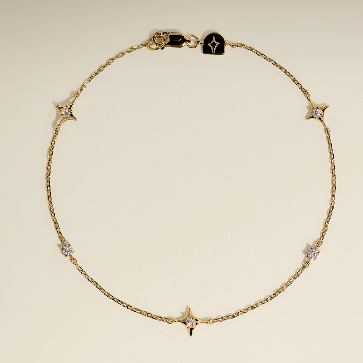 Cosmic Star Charm Bracelet in Gold-Astrid & Miyu