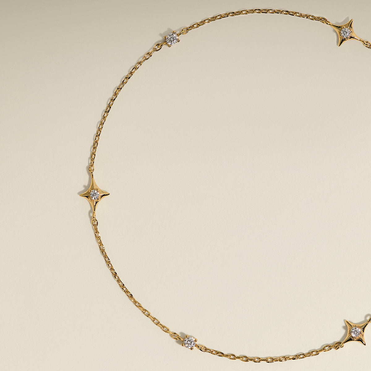 Cosmic Star Charm Bracelet in Gold-Astrid & Miyu