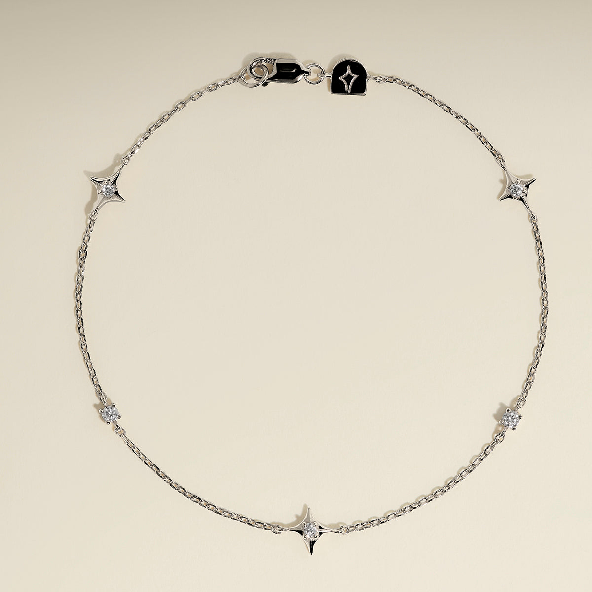 Cosmic Star Charm Bracelet in Silver-Astrid & Miyu