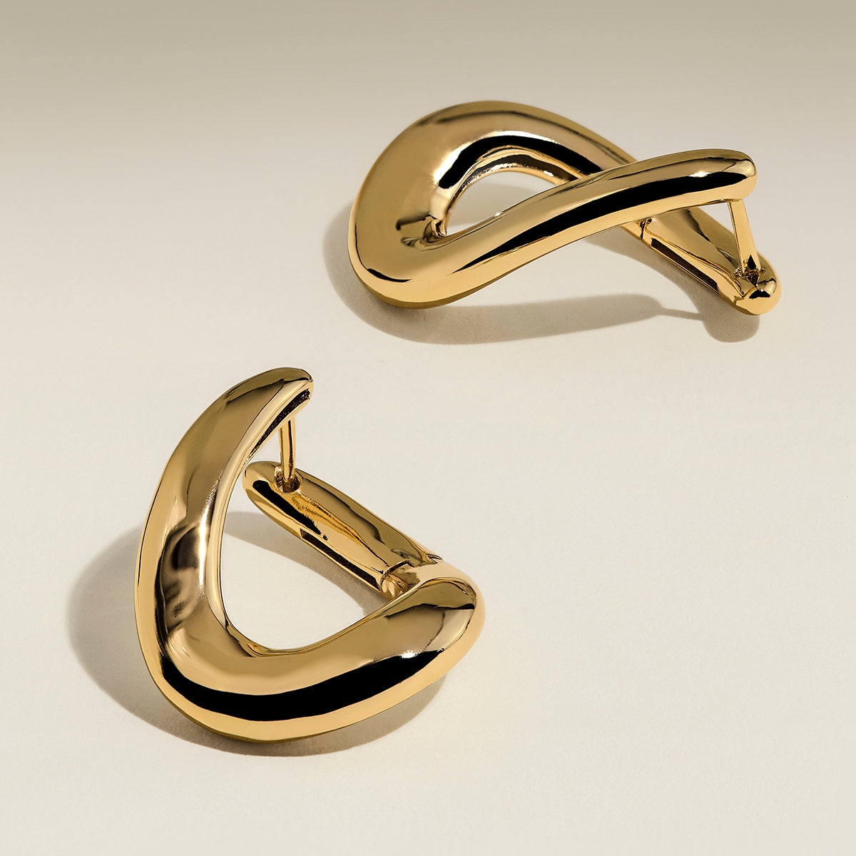 Molten Large Hoops in Gold-Astrid & Miyu