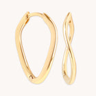Bridal Jewellery - Infinite Hoops in Solid Gold - Hoop Earrings - Astrid & Miyu