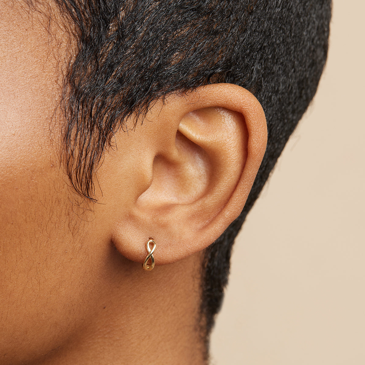 Earrings - Infinite Huggies in Solid Gold - Huggies - Astrid & Miyu