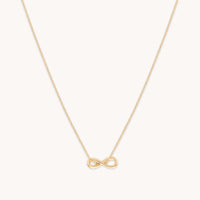 Bridal Jewellery - Infinite Pendant Necklace in Solid Gold - Pendant Necklace - Astrid & Miyu