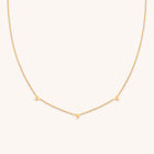 18k Gold Plated Jewellery - Heart Charm Necklace in Gold - Charm Necklaces - Astrid & Miyu
