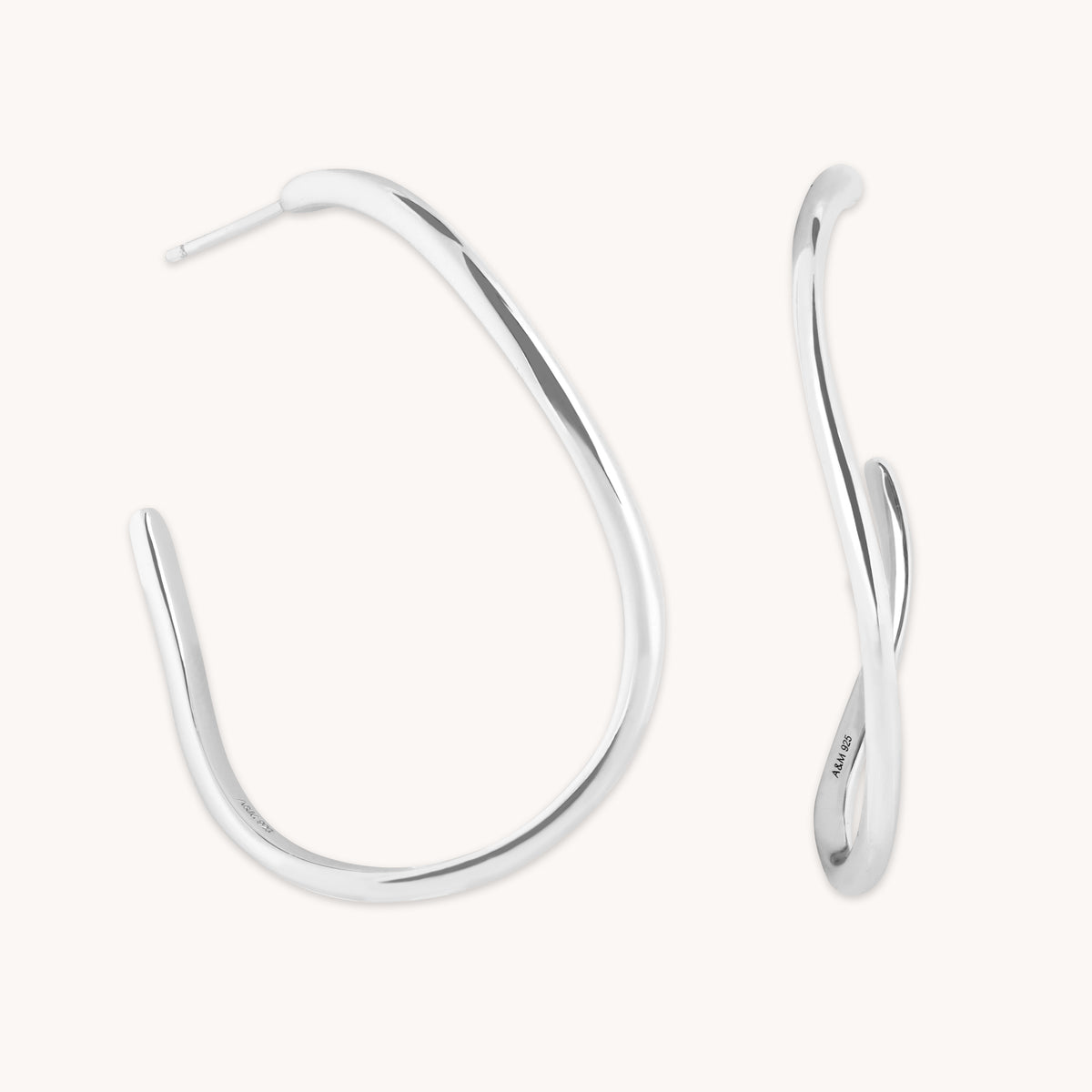 Earrings - Infinite Hoops in Silver - Hoop Earrings - Astrid & Miyu