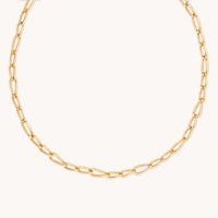 18k Gold Plated Jewellery - Infinite Chain Necklace in Gold - Chain Necklaces - Astrid & Miyu
