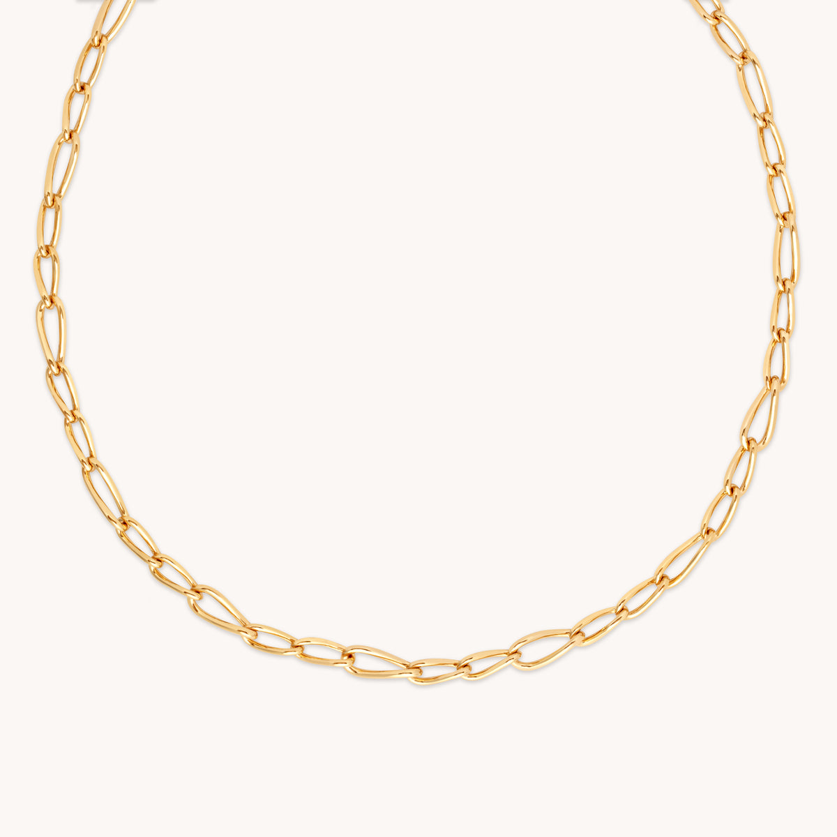 18k Gold Plated Jewellery - Infinite Chain Necklace in Gold - Chain Necklaces - Astrid & Miyu