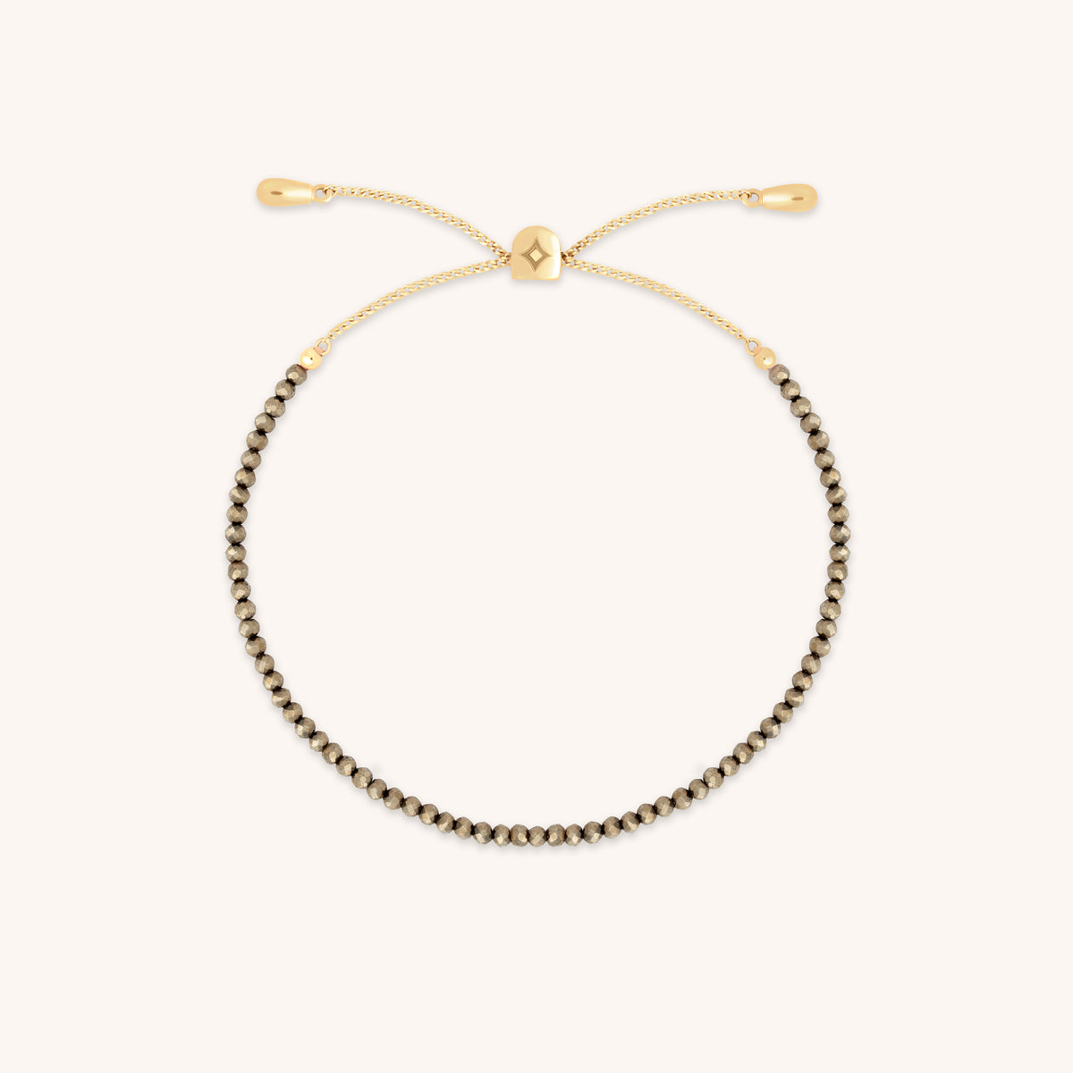 Ironstone Gemstone Bracelet in 9k Gold-Astrid & Miyu