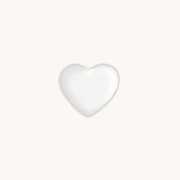 A&M Junior Collection - Heart Click Charm in 9k White Gold - Click Charm - Astrid & Miyu