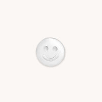 A&M Junior Collection - Smiley Click Charm in 9k White Gold - Click Charm - Astrid & Miyu