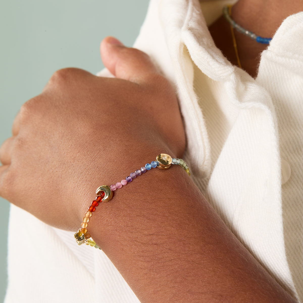 A&M Junior Collection - Moon Click Charm in 9k Gold - Click Charm - Astrid & Miyu