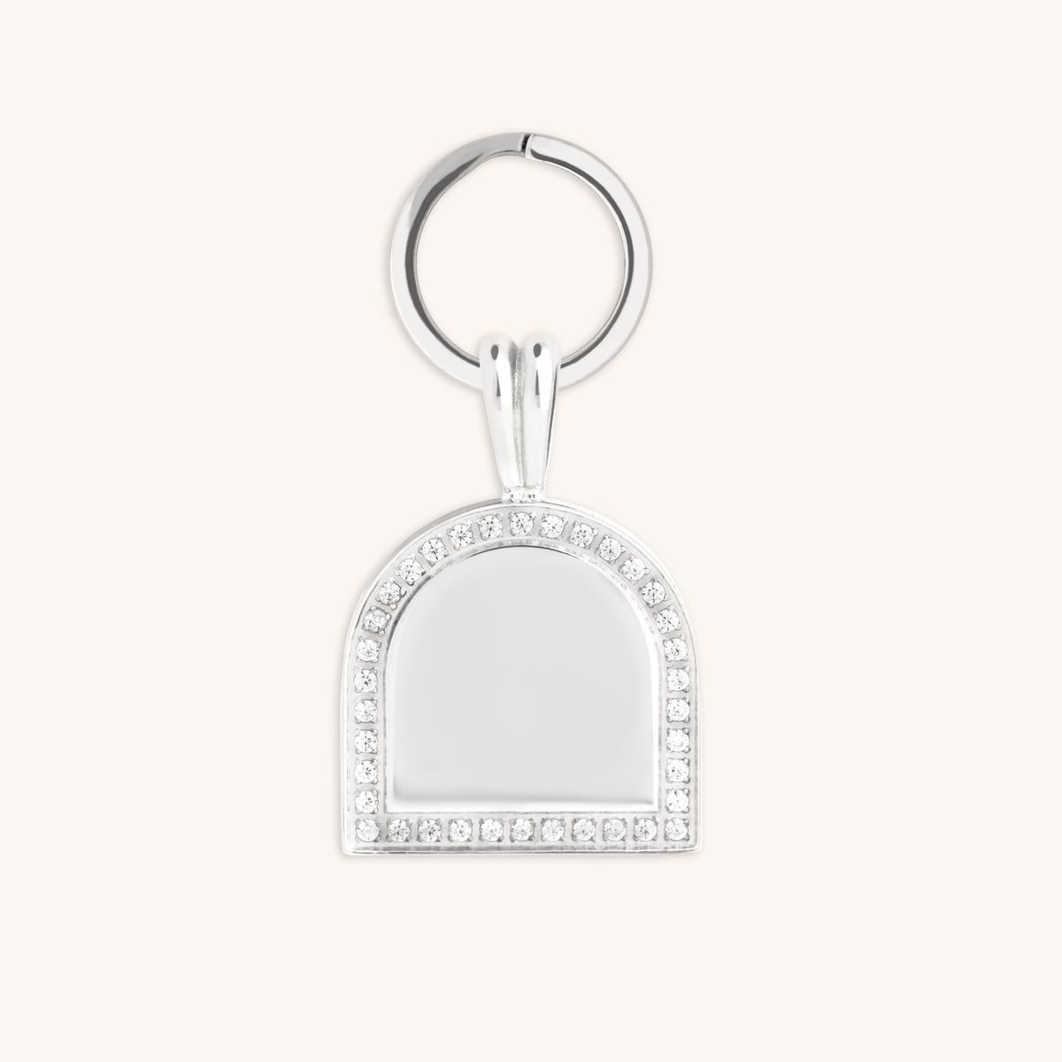 Pet Tags - Pavé Arch Pet Tag in Silver - Merchandise - Astrid & Miyu