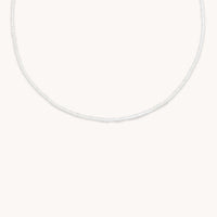 Beaded Jewellery - Moonstone Gemstone Necklace in 9k Gold - Beaded Necklace - Astrid & Miyu