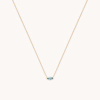Gemstone Jewellery - Alexandrite Marquise Necklace in Solid Gold - Charm Necklaces - Astrid & Miyu