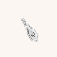 Hoop Charms - Shield Talisman Charm in Silver - Talisman Charm - Astrid & Miyu